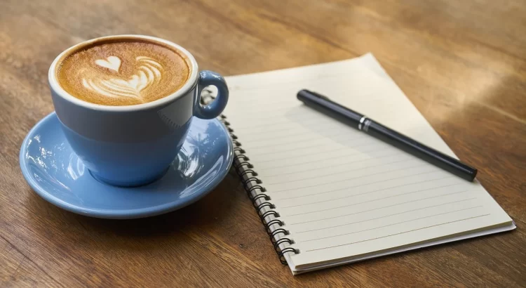 coffeecup and notepad